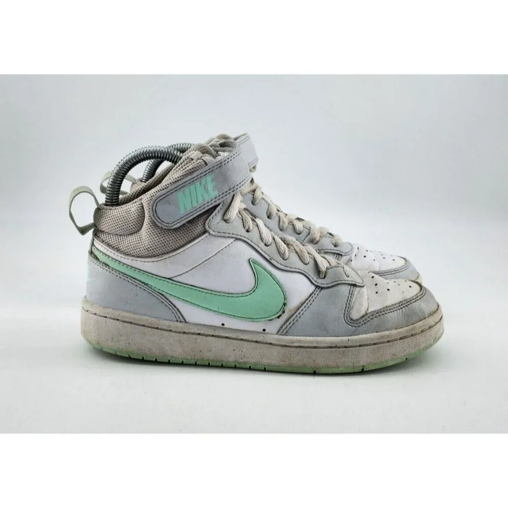 Nike Court Borough Mid 2 Shoes 'Pure Platinum Mint Foam’ CD7782-011 Youth 5.5Y